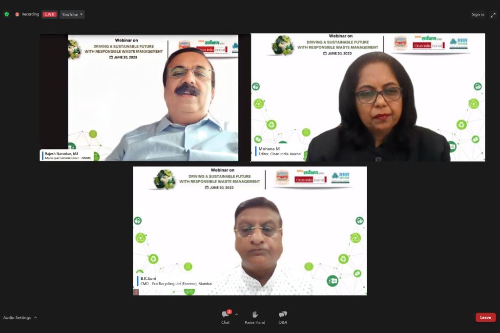 ‘थ्री आर’ विषयक वेबिनारमध्ये देशापरदेशातील स्वच्छताप्रेमी अभ्यासकांचा वैचारिक&nbsp;सहभाग