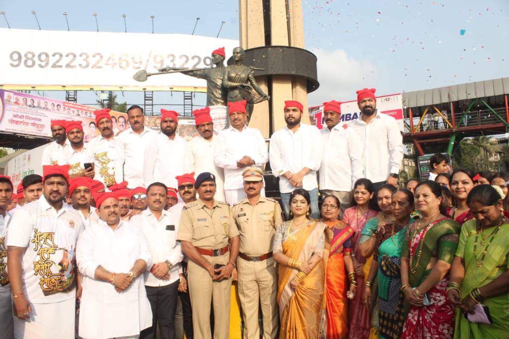 आ. नाईक यांच्या ‘स्थानिक विकास आमदार विकास निधीतून दिवा-कोळीवाडा जंक्शन येथे “कोळी शिल्प”चे&nbsp;अनावरण