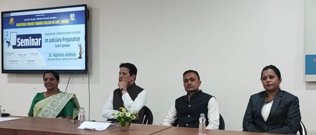 प्रारंभीपासूनच सखोल अभ्यास केल्यास यश नक्की मिळेल – ऍड. डॉ. राजेंद्र अनभुले 