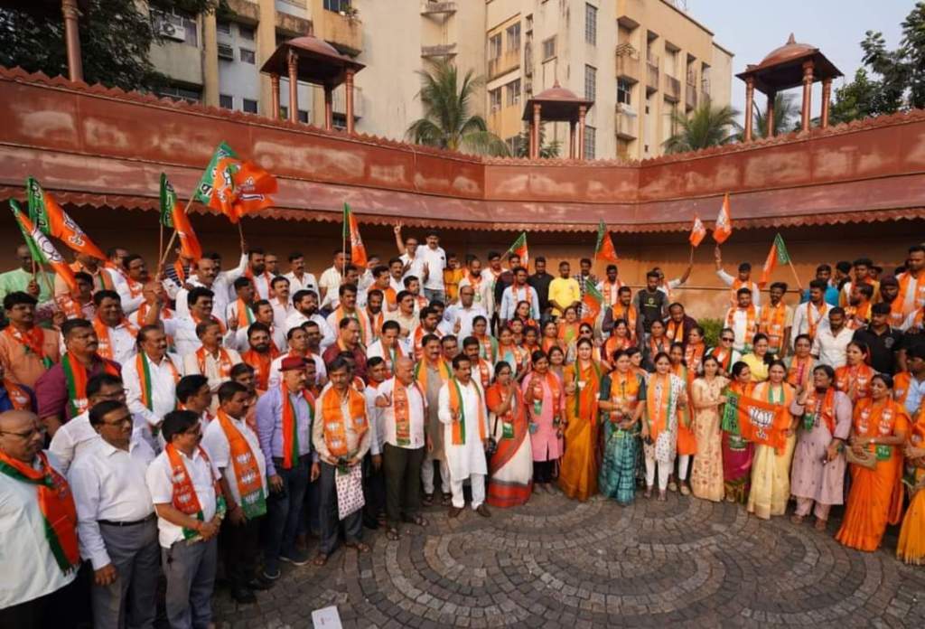 नवी मुंबई भाजपाकडून चार राज्यातील महाविजयाचा ‘महाजल्लोष’