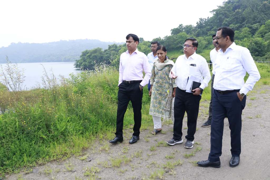सिडको MD विजय सिंघल यांकडून विविध पाणी पुरवठा प्रकल्पांची&nbsp;पाहणी