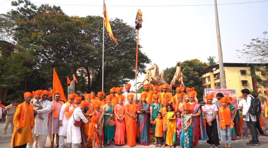 सीबीडी मध्ये गुढीपाडवा हिंदू नववर्ष शोभायात्रा उत्साहात&nbsp;संपन्न