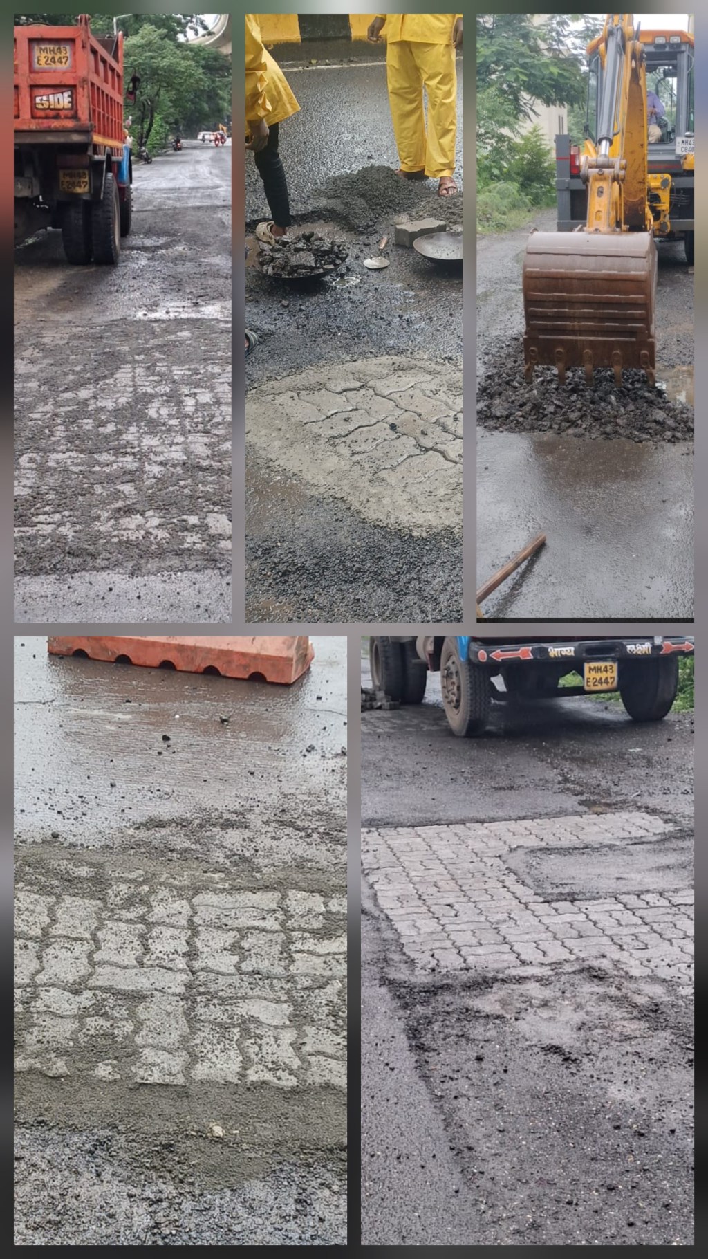 महानगरपालिकेचे ‘रस्ते दुरुस्ती पथक’ ऍक्टिव्ह मोडमध्ये ; खराब रस्त्यांची तात्काळ ‘दुरुस्ती’