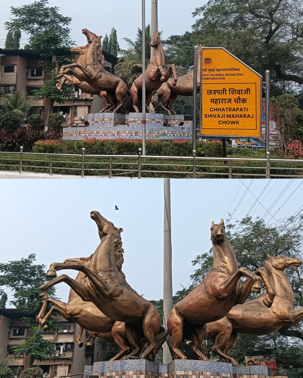 सीबीडी_दलबदलू तत्कालीन नगरसेवकांकडून छ. शिवाजी महाराजांची प्रतिमा मलीन करण्याचा ‘कट’